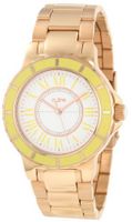 a_line AL-80009-RG-02YL Marina White/Yellow Dial Rose Gold Ion-Plated Stainless Steel