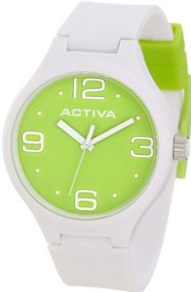 Activa By Invicta AA101-010 Lime Green Dial White Polyurethane