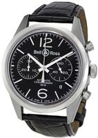 Bell and Ross Vintage Officer Black Dial Chronograph BR126-OFFICER-BL