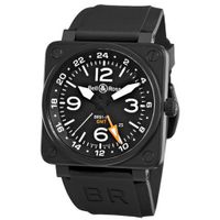 Bell & Ross BR-01-93-GMT Aviation Black GMT Dial