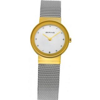 Bering Time 10122-001 Ladies Gold and Silver Classic Mesh