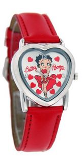 Betty Boop Heart Shape Leather Strap #BB-W340B