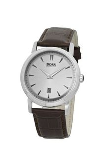 Hugo Boss 1512636 Gents Stainless Steel with Brown Leather Strap