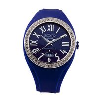 Boxer Milano Unisex Quartz with Blue Dial Analogue Display and Blue Rubber Strap BOX 40 Z BL