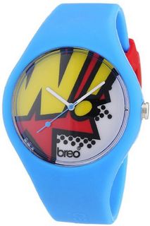 Breo Classic Unisex Quartz with Multicolour Dial Analogue Display and Blue Rubber Strap B-TI-CLCP4