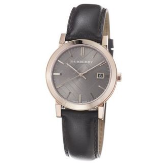 Burberry BU9013 Large Check Brown Leather Strap