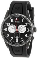 Calibre SC-4R4-13-007 Recruit Black Ion-Plated Coated Stainless Steel Black Rubber Chronograph Date