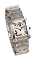 Cartier Midsize W51012Q4 Tank Francaise Stainless Steel and 18K Gold