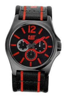 uCAT WATCHES CAT es - DP XL Multifunction - Black/Red/Black 