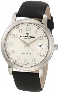Catorex 119.1.8170.420 Attractive Automatic Stainless Steel Black Calfskin