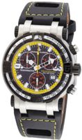 Chase-Durer 224.2BY-LEA Trackmaster Pro Chronograph 2nd Edition Yellow-Stitched Leather