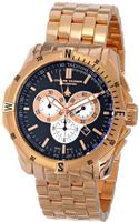 Chase-Durer 850.8BRG Crossfire 18K Rose Gold-Plated Stainless Steel Chronograph
