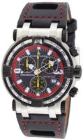 uCHASE-DURER Chase-Durer 224.2BR-LEA Trackmaster Pro Chronograph 2nd Edition Red-Stitched Leather 