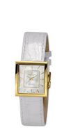 Christina Design London Snowdrop Quartz with Mother of Pearl Dial Analogue Display and White Leather Strap 118GWW