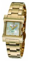 Christina Design London Wave Quartz with Mother of Pearl Dial Analogue Display and Stainless Steel Gold Plated Bracelet 142GW
