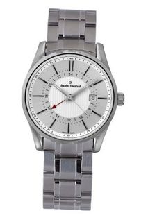 Claude Bernard 52004 3 AIN Classic Gents Silver Dual Time Stainless Steel