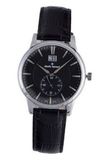 Claude Bernard 64005 3 NIN Classic Gents Black Dial Leather Date