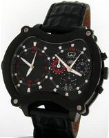 uCURTIS & Co. Timepieces Curtis & Co. Big Time Grand Chrono 2 Time Zone Black IPU Swiss Limited Edition 