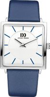Danish Design IV22Q1058 Blue Leather Band Silver Stainless Steel
