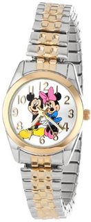 Disney MCK803 Mickey Loves Minnie Two Tone Classic Bracelet