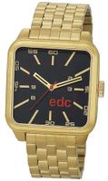 Edc Quartz edgy macho - funky gold EE100801003 with Metal Strap