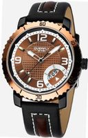 EYKI 8559 Quartz Waterproof Sports Wristes Chocolate Dial and Stainless Steel Band