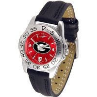 NCAA Georgia Bulldogs Ladies Anochrome Sport with Leather Band