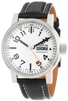 Fortis 623.10.42 L.01 "Spacematic" Silver-Tone and Black Leather