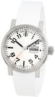 Fortis 623.10.42 Si.02 Spacematic Swiss Automatic Luminous Day and Date White Silicone Strap