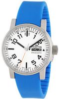 Fortis 623.10.42 Si.17 Spacematic Swiss Automatic Luminous Day and Date Blue Silicone Strap