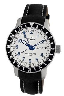 Fortis 650.10.12 L.01 B-42 Diver Automatic Black Leather Date