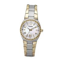 Fossil AM4183 Two-Tone Quartz Mother-of-Pearl Dial