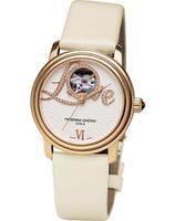 Frederique Constant Heart Beat Automatic White and Diamond Dial White Strap Ladies FC-310LHB2P9