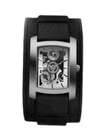 G by GUESS Black Leather Gear Cuff