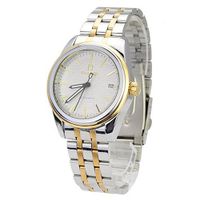 BIAOQI AE-1118 Stylish Stainless Steel Date Display Automatic Mechanical Wrist -Silvery and Golden Band White Dial