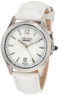 Golana Swiss AU100-6 Aura Pro 100 White Mother-of-Pearl Dial Leather