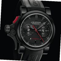 Graham Chronofighter R.A.C Trigger Chronofighter Trigger Flyback in black