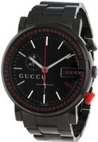 Gucci Unisex YA101348 G-Chrono Black PVD 60 Red Topaz Case