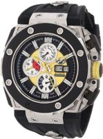 GV2 by Gevril 8803 Corsaro Round Automatic-Chronograph Day-Date Sapphire Crystal Yellow Dial Rubber Water-Resistant