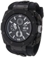 GV2 by Gevril 8804 Corsaro Round Automatic-Chronograph Day-Date Sapphire Crystal Black Dial Rubber Water-Resistant