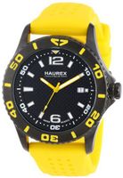 Haurex Italy 3N500UNY Factor Black Ion-Plated Coated Stainless Steel Rotating Bezel Date