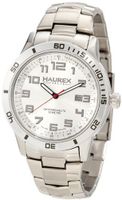 Haurex Italy 7A355USS Premiere Brushed And Polished Stainless-Steel Date
