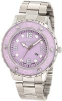 Haurex Italy 7D371DLL Vivace Lilac Dial Stainless Steel Date