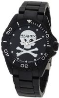 Haurex Italy 7K374UNS Ink Black Aluminum Skeleton Bracelet
