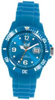 Ice- Unisex SS.FB.U.S.11 Blue Silicone Quarts with Blue Dial