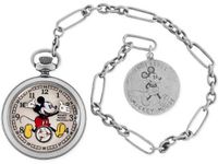 Ingersoll Unisex IND 25834 Ingersoll Mickey Mouse 30's Collection Silver Pocket