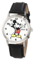 Ingersoll Unisex IND 26090 Ingersoll Disney Classic Time Black Nu Buck White Dial