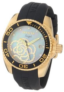 Invicta 0489 Angel Collection Cubic Zirconia Accented Polyurethane