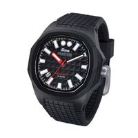 iTime Unisex Quartz with Black Dial Analogue Display and Black Silicone Strap PH4901-PHP4
