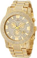 JBW JB-6235-A "Lynx" Six Carat Diamond Mother-Of-Pearl 18K Gold Plated Stainless Steel